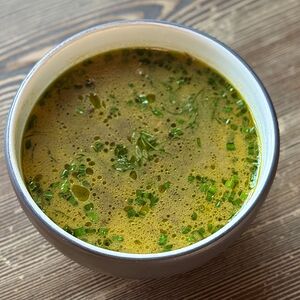 Грибной с курицей и орзо