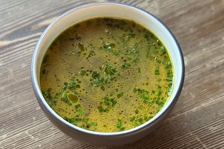 Грибной с курицей и орзо