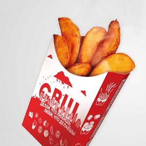 Картофель по-деревенски большой