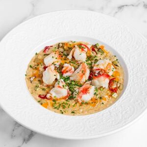 Ризотто с крабом