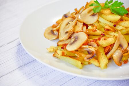 Картошка с грибами