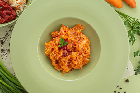 Капуста квашеная тушеная