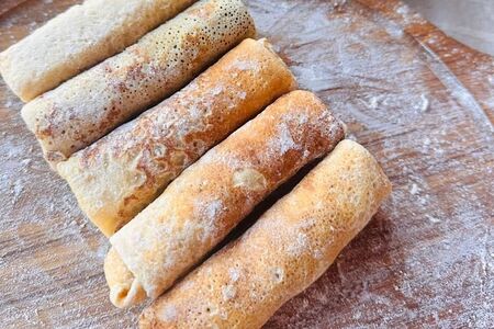 Блинчики с творогом (безглютеновые)