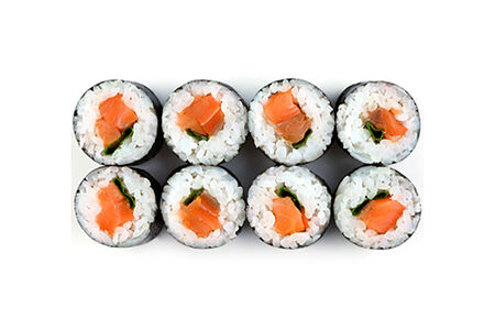 Маки с копчёной форелью