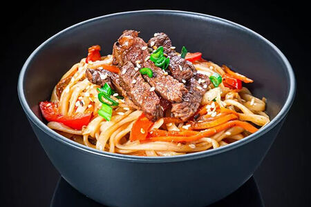 Удон с говядиной