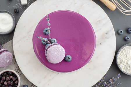 Торт Лавандовый с черникой 