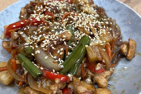 Фунчоза с курицей