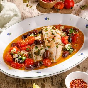 Филе дорадо с овощами