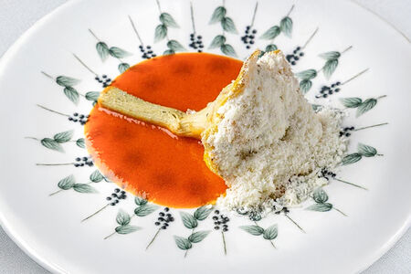 Запеченный артишок с рикоттой и пармезаном