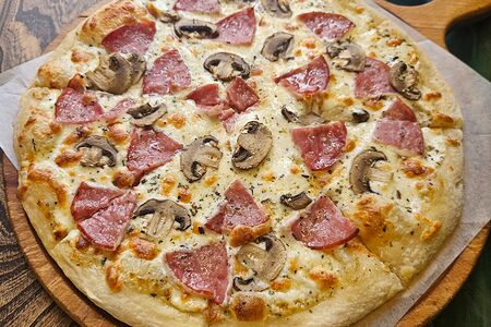 Пицца Ветчина с грибами 