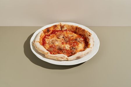 Пицца с тунцом и красным луком