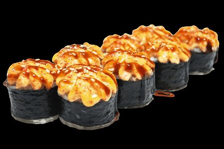 Запеченный с мидиями и окунем