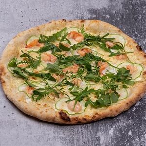 Пицца с креветками