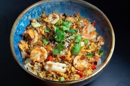Рис с морепродуктами