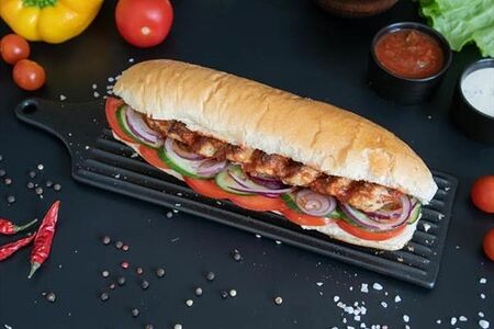 Кебаб из индейки в мини-багете