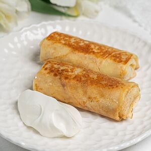 Блинчики с ветчиной и сыром