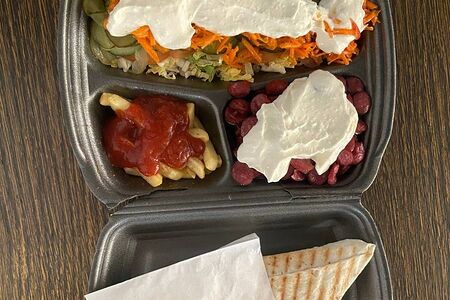 Шаурма тарелка с курочкой