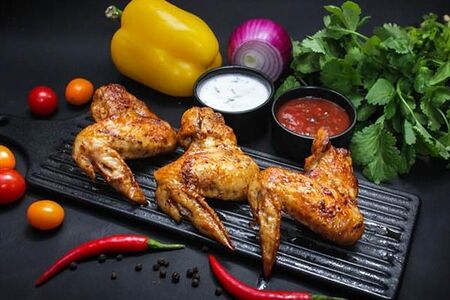 Шашлык из куриных крыльев