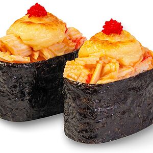 Запеченный гункан со снежным крабом