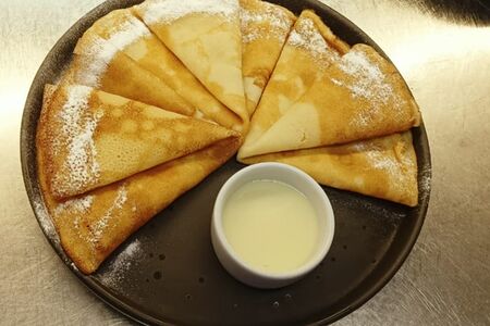 Блины со сгущеным молоком