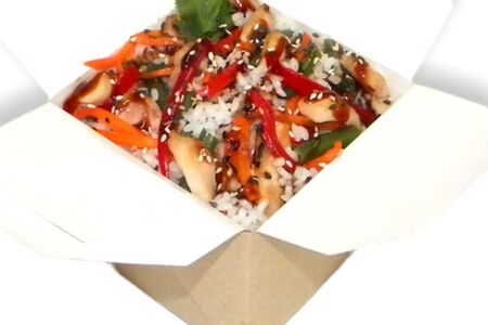 Рис с курицей терияки