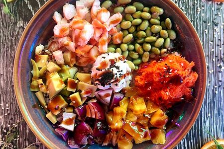 Поке-боул с креветками