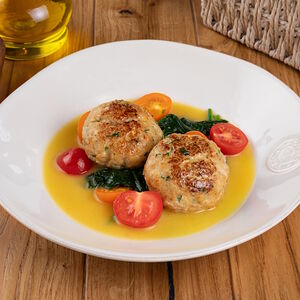 Котлеты из щуки со шпинатом