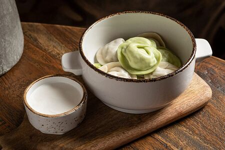 Цветные пельмени 