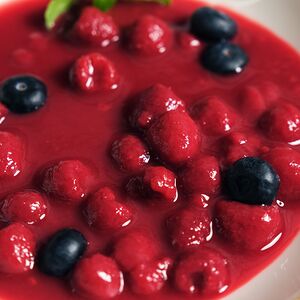 Малиновый суп с ягодами