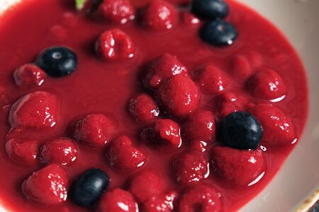 Малиновый суп с ягодами