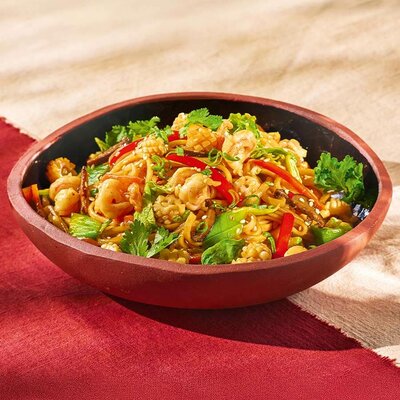 Лапша с морепродуктами