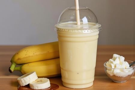 Творожно-банановый шейк