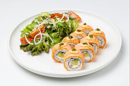 Филадельфия гриль с лососем и угрем 