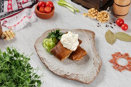 Блины с мясом