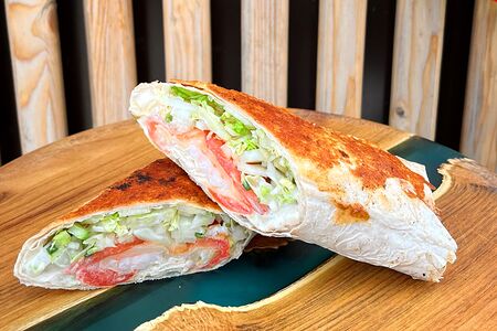 Цезарь ролл с креветками