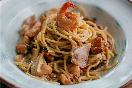 Паста с морепродуктами С собой