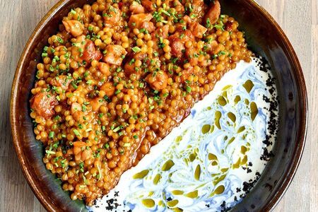 Паста птитим с цыпленком