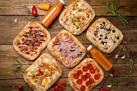 Сет Римские пиццы 6 пицц +1 литр облепихового  морса