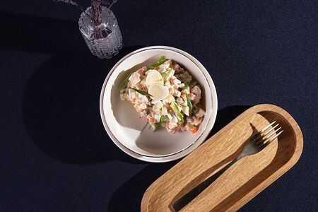 Оливье с цыпленком