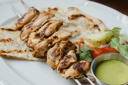 Шашлык из курицы - ланч