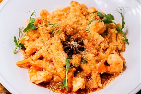 Паста с креветками