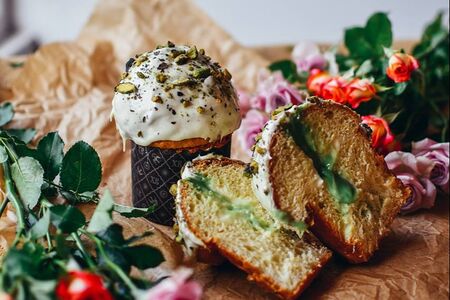 Панеттоне с фисташкой 