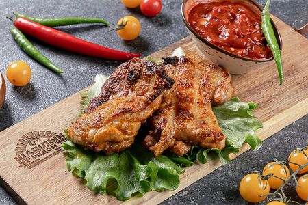 Шашлык из куриного окорочка