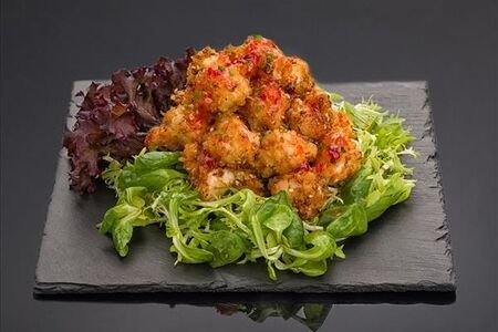 Креветки в панировке фурикакэ