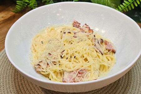 Паста Карбонара с беконом