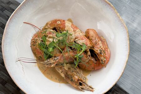 Лангустины в сливках 