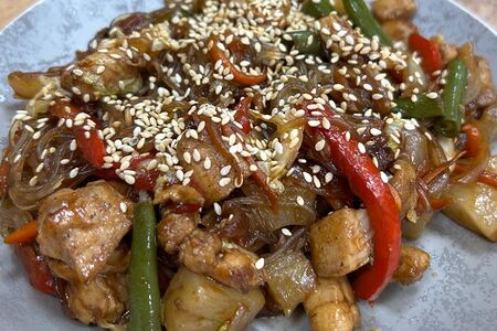 Фунчоза со свининой