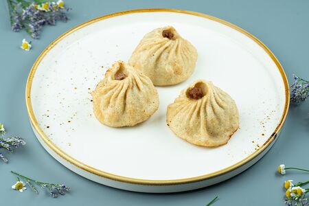 Жареная Бууза с индейкой 