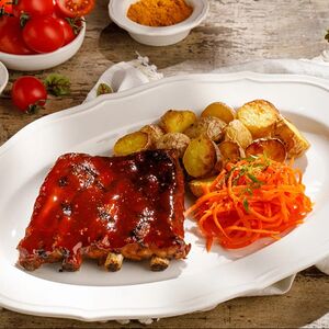 Свиные ребра барбекю