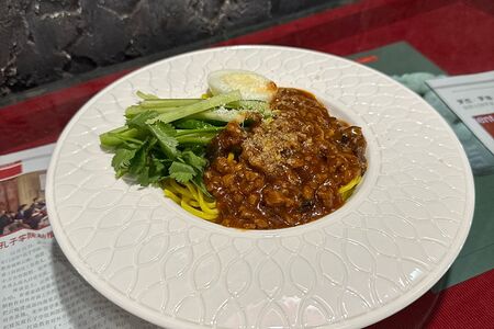 Лапша яичная по-сингапурски